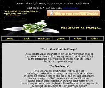 Onemonthtochange.com(One Month to Change by Neil Waters) Screenshot