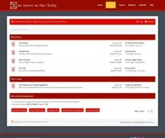 Onemoreinthetolly.com(The Arsenal discussion community) Screenshot
