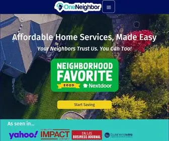 Oneneighbor.com(Affordable Home Services) Screenshot