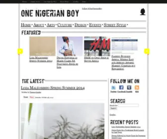 Onenigerianboy.com(One Nigerian Boy) Screenshot