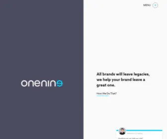 Onenine.com(World Class Web Design & Visual Branding) Screenshot