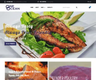 Oneoceanseafood.com.sg(ONE OCEAN) Screenshot