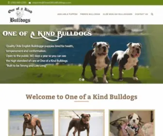 Oneofakindbulldogs.com(One Of A Kind Bulldogs HOME) Screenshot