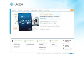 Oneokpartners.com(ONEOK, Inc) Screenshot