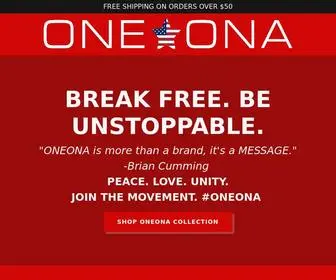 Oneona.com(Clothing, Apparel, Inspiration, Motivation) Screenshot