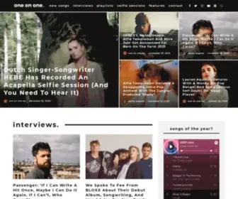 Oneononemusic.co.uk(One on One) Screenshot