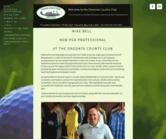 Oneontacountryclub.org(The Oneonta Country Club) Screenshot