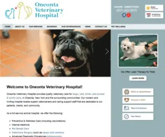 Oneontaveterinaryhospital.com(Oneonta Veterinary Hospital) Screenshot