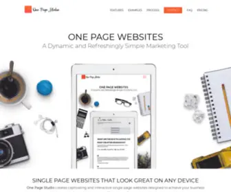 Onepage.studio(One Page Websites) Screenshot