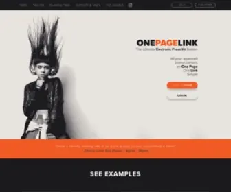 Onepagelink.com(OnePageLink) Screenshot