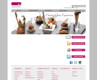 Oneparadise.com.sg(Paradise Group catering) Screenshot