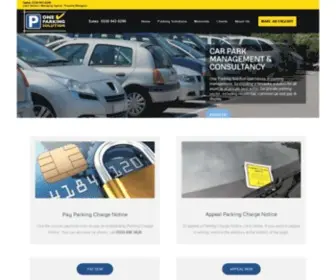 Oneparkingsolution.co.uk(Parking Management Services) Screenshot