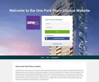 Oneparkplacenorth.ca(One Park Place Condos) Screenshot