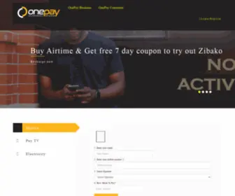 Onepay.co.zm(Your One Stop Payments Gateway) Screenshot