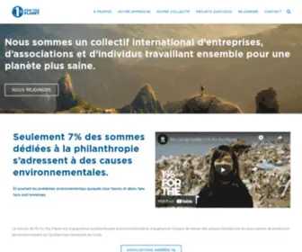 Onepercentfortheplanet.fr(1% for the Planet FRANCE) Screenshot