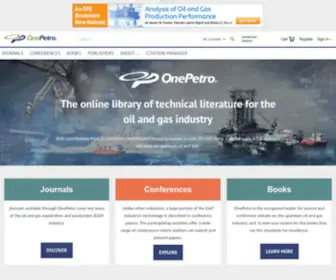 Onepetro.org(Home) Screenshot