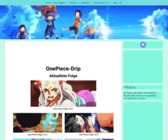 Onepiece-Drip.net(One piece alle folgen auf ger dub) Screenshot