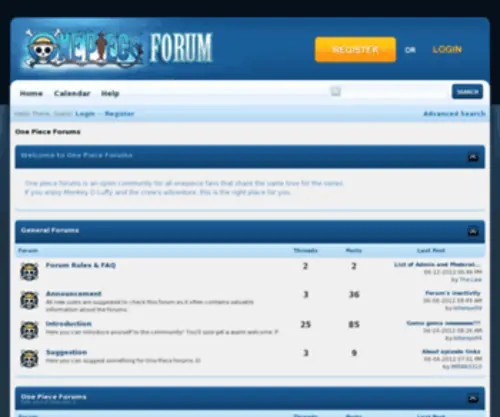Onepieceforum.com(Onepieceforum) Screenshot