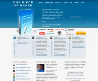 Onepieceofpaper.com(One Piece of Paper) Screenshot