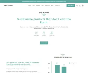 Oneplanetshop.de(A zero waste online shop offering sustainable alternatives to everyday products. One Planet) Screenshot