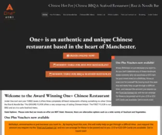 Oneplusrestaurant.co.uk(Chinese Hot Pot) Screenshot