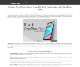 Oneplusroot.com(How to Root OnePlus one and Unlock Bootloader with OnePlus Root) Screenshot