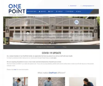 Onepointpt.com(OnePoint Physical Therapy Atlanta) Screenshot