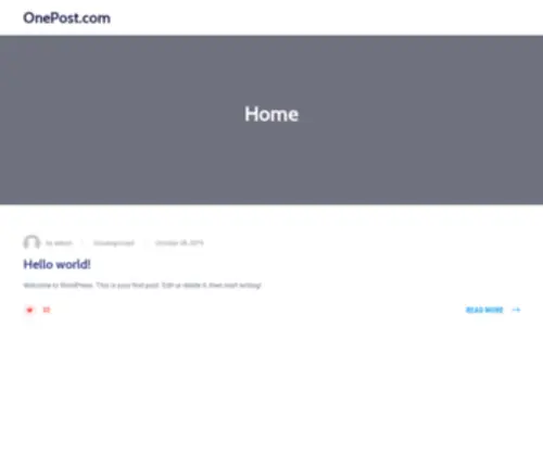 Onepost.com(De beste bron van informatie over onepost) Screenshot