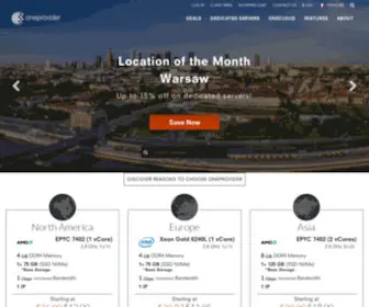 Oneprovider.com(Worldwide Hosting Solutions) Screenshot