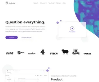 Onepulse.com(Online Survey Tool for Fast Decision Making) Screenshot