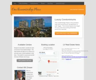 Onequeensridge.com(One Queensridge Place) Screenshot