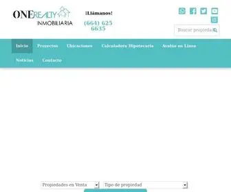 Onerealtyinmobiliaria.com(Bienvenido a One Realty Inmobiliaria) Screenshot