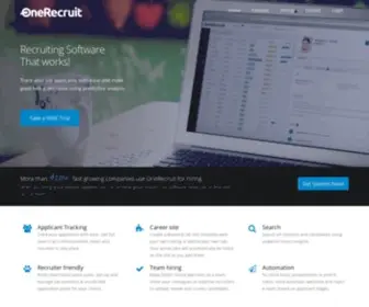 Onerecruit.com(Easy to use recruitment software) Screenshot