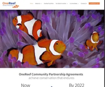 Onereef.org(Vibrant Reefs) Screenshot