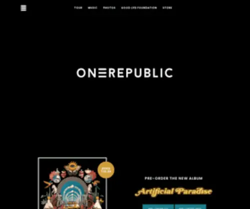 Onerepublic.net(Home : OneRepublic) Screenshot