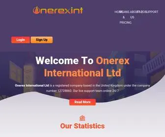 Onerexint.com(Onerex International Limited) Screenshot