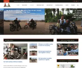 Oneroadoneworld.com(One Road One World I Around the world trip by motorcycles) Screenshot