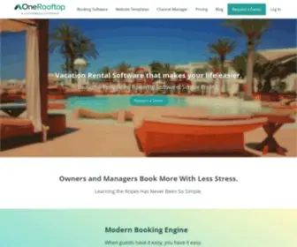 Onerooftop.com(Vacation Rental Software and Website Templates) Screenshot