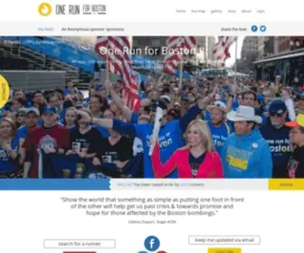 Onerunforboston.org(One Run For Boston II) Screenshot