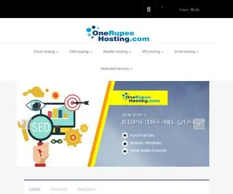 Onerupeehosting.com(Best Cheap Web Hosting Services In India) Screenshot