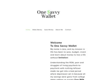 Onesavvywallet.com(One Savvy Wallet) Screenshot