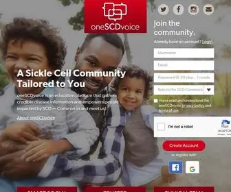 OnesCDvoice.com(Join our Sickle Cell Community) Screenshot