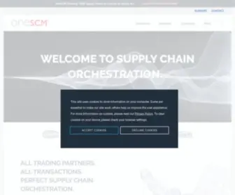 Onescm.com(Leading Supply Chain Solutions) Screenshot