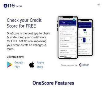 Onescore.app(Free Credit Score from CIBIL and Experian) Screenshot