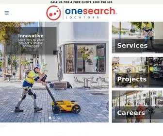 Onesearchlocators.com.au(We are a Utility locating company) Screenshot