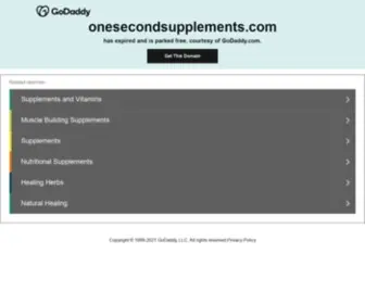 Onesecondsupplements.com(Onesecondsupplements) Screenshot