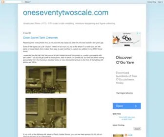 Oneseventytwoscale.com(Smallscale 20mm (1/72 / 1/76 scale)) Screenshot