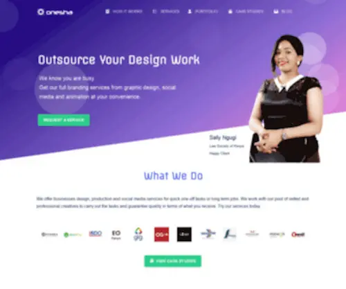 Onesha.co.ke(Outsource your design work) Screenshot