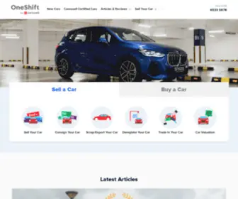 Oneshift.com(Singapore's Fastest Growing Used Car Classifieds) Screenshot