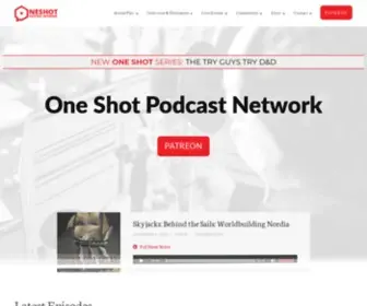 Oneshotpodcast.com(Main Page) Screenshot